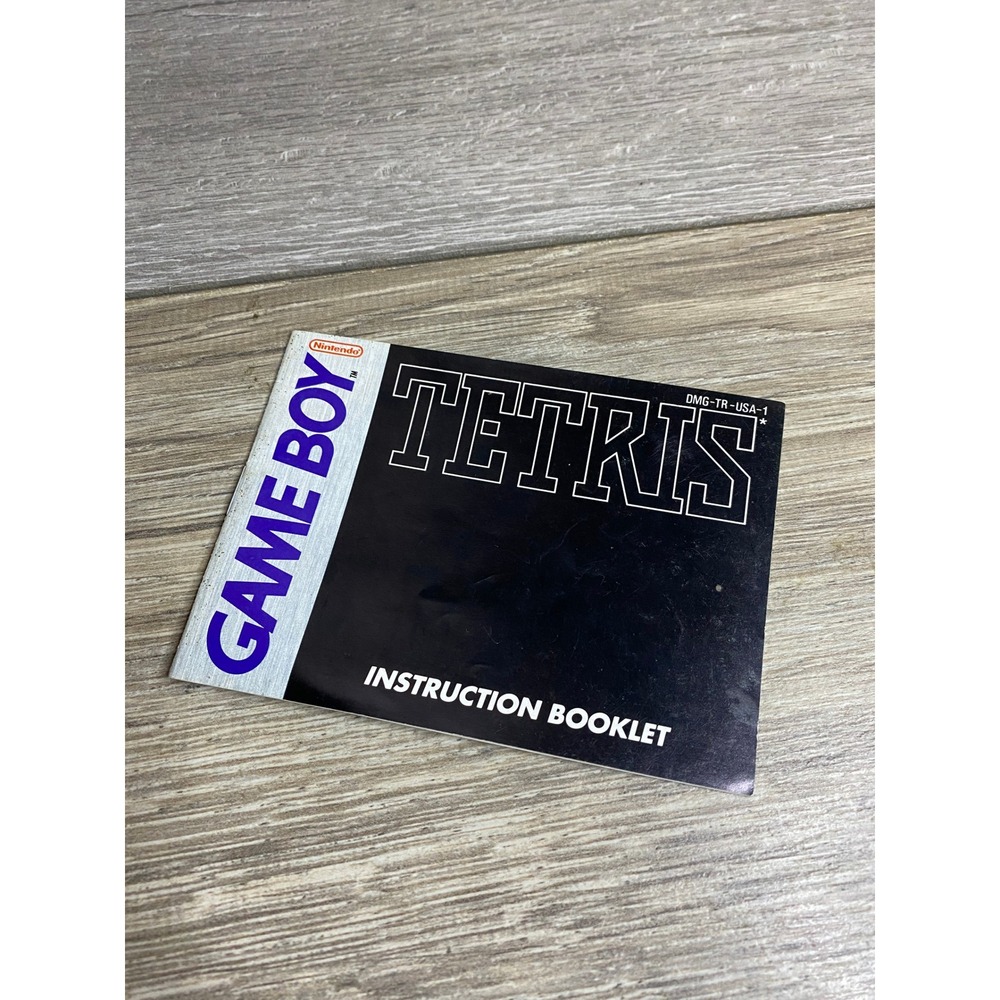 Nintendo Game Boy Tetris Instruction Booklet Manual DMG-TR-USA-1 Authentic